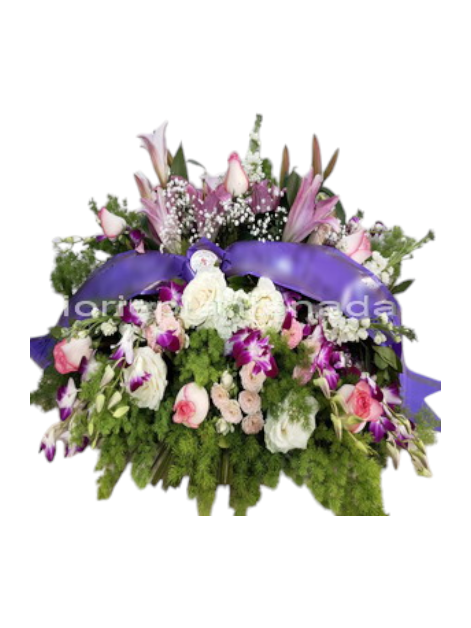 Featured image for “Cuscino funebre rose rosa”