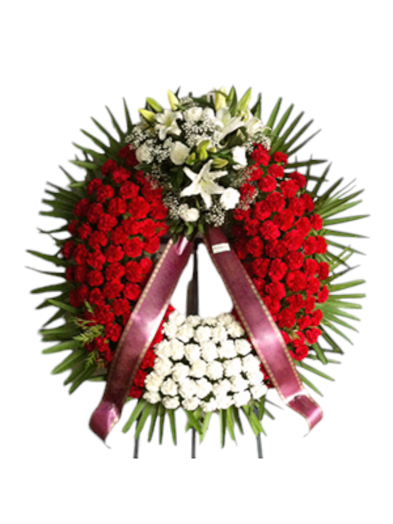 Featured image for “Corona funebre garofani”