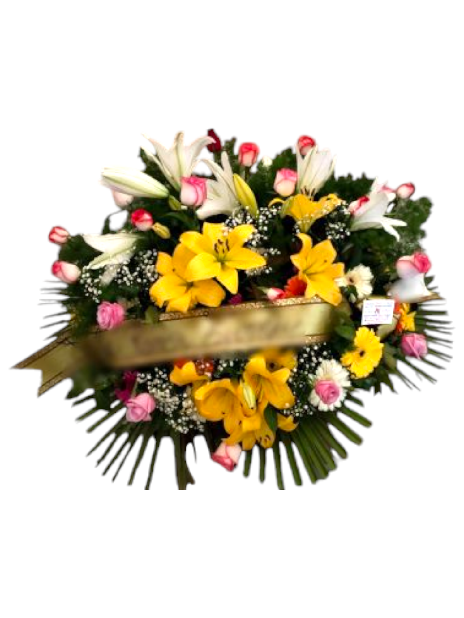 Featured image for “Cuscino funebre Rosa bicolore”