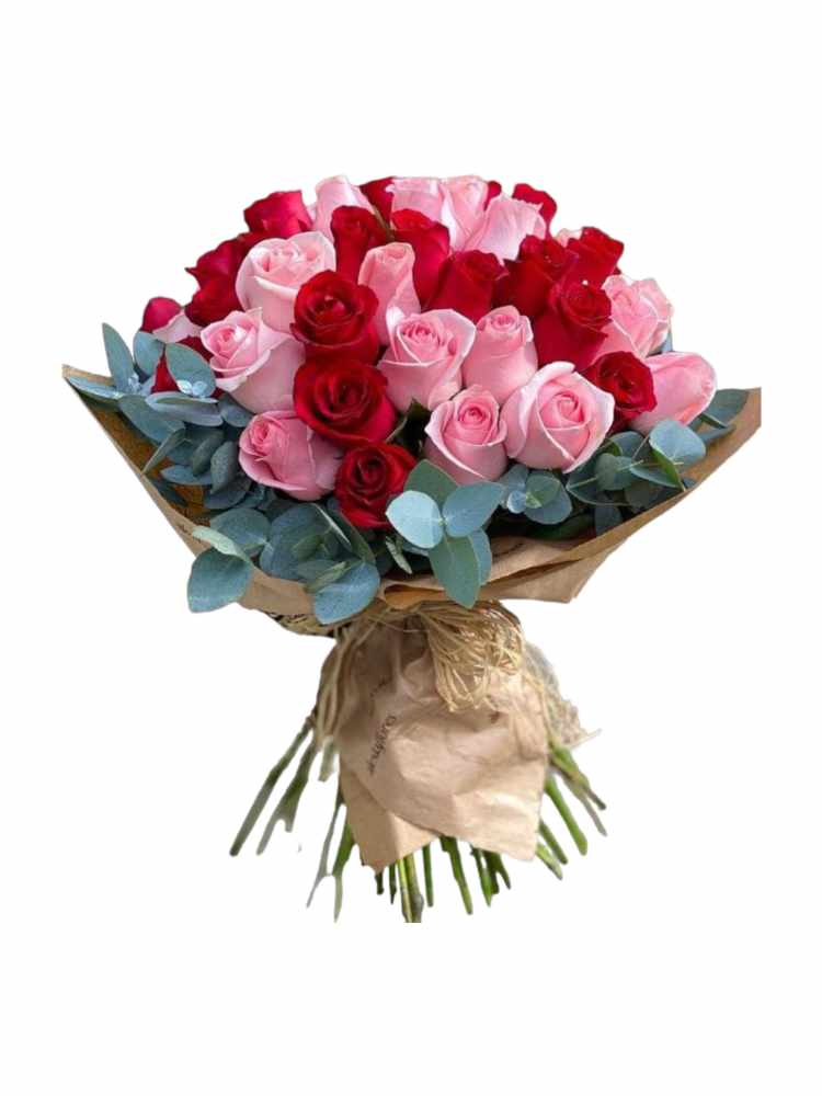 Featured image for “Bouquet di rose rosse e rosa”