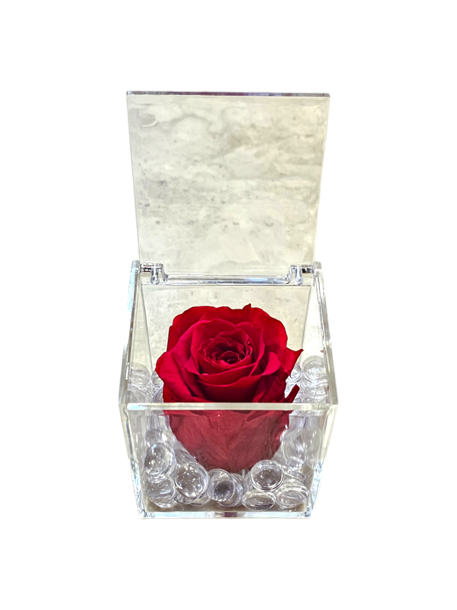 Rose stabilizzate in cubo (grande) - immagine 2