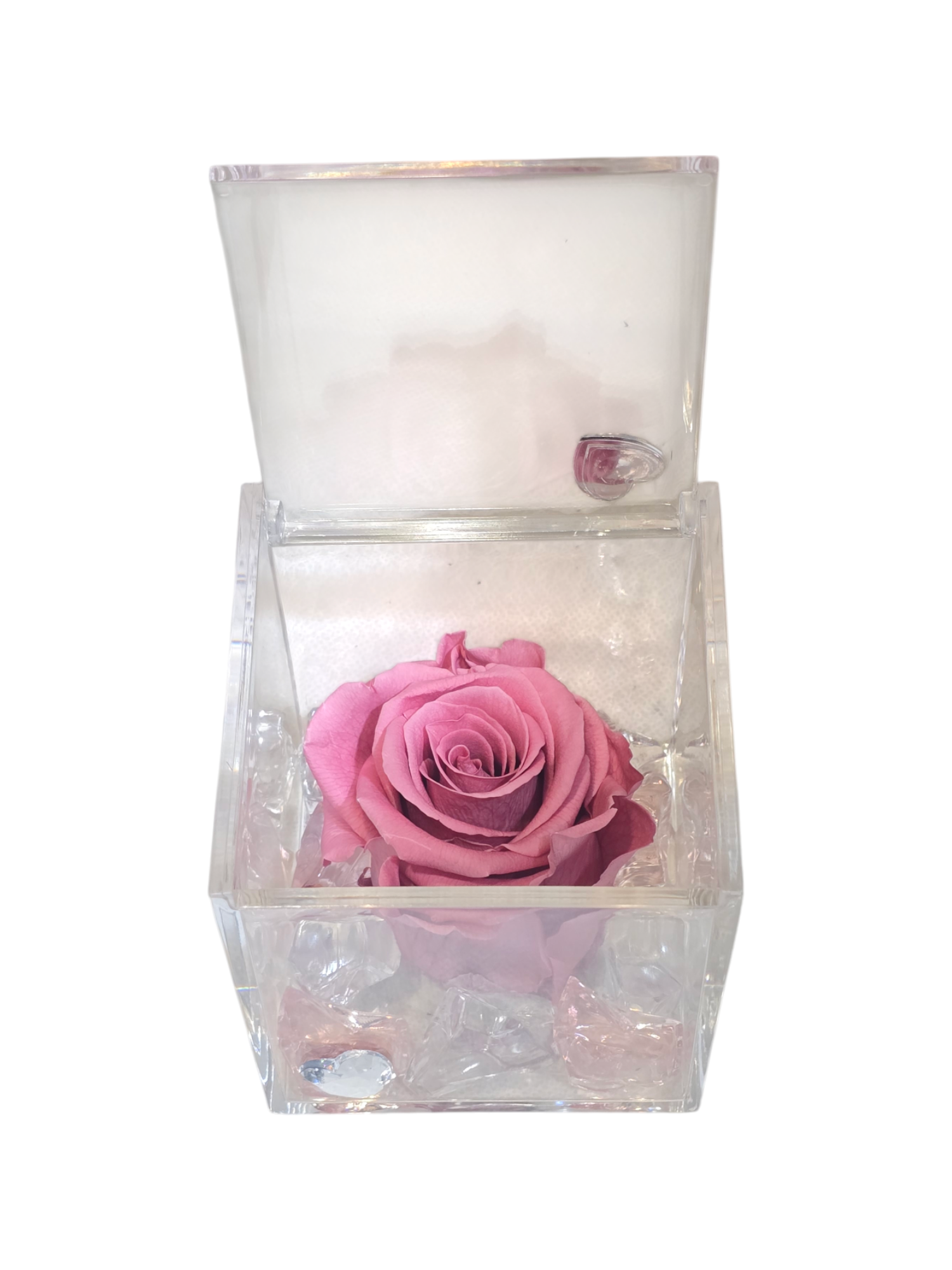 Rose stabilizzate in cubo (grande) - immagine 12