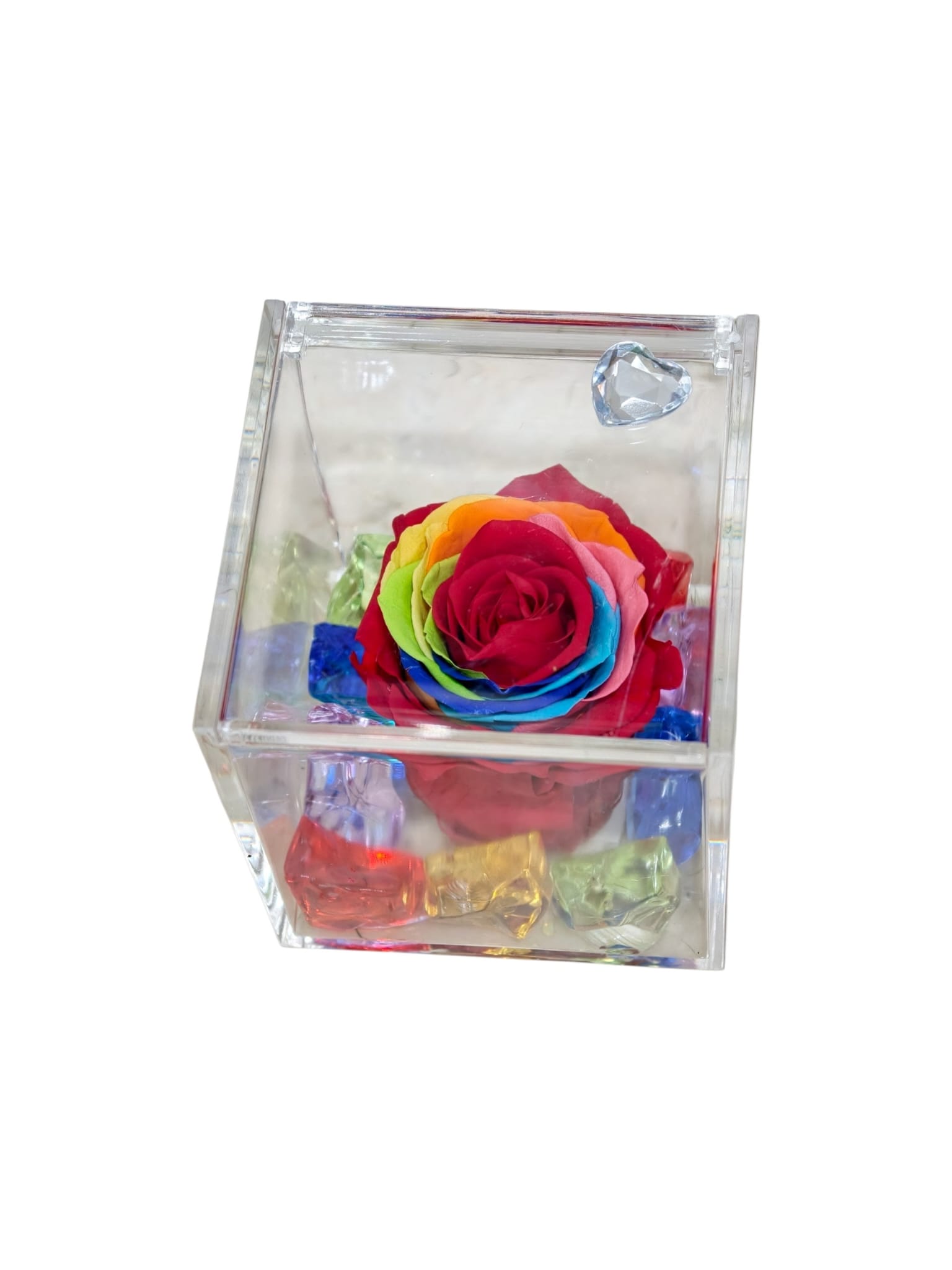 Rose stabilizzate in cubo (grande) - immagine 16