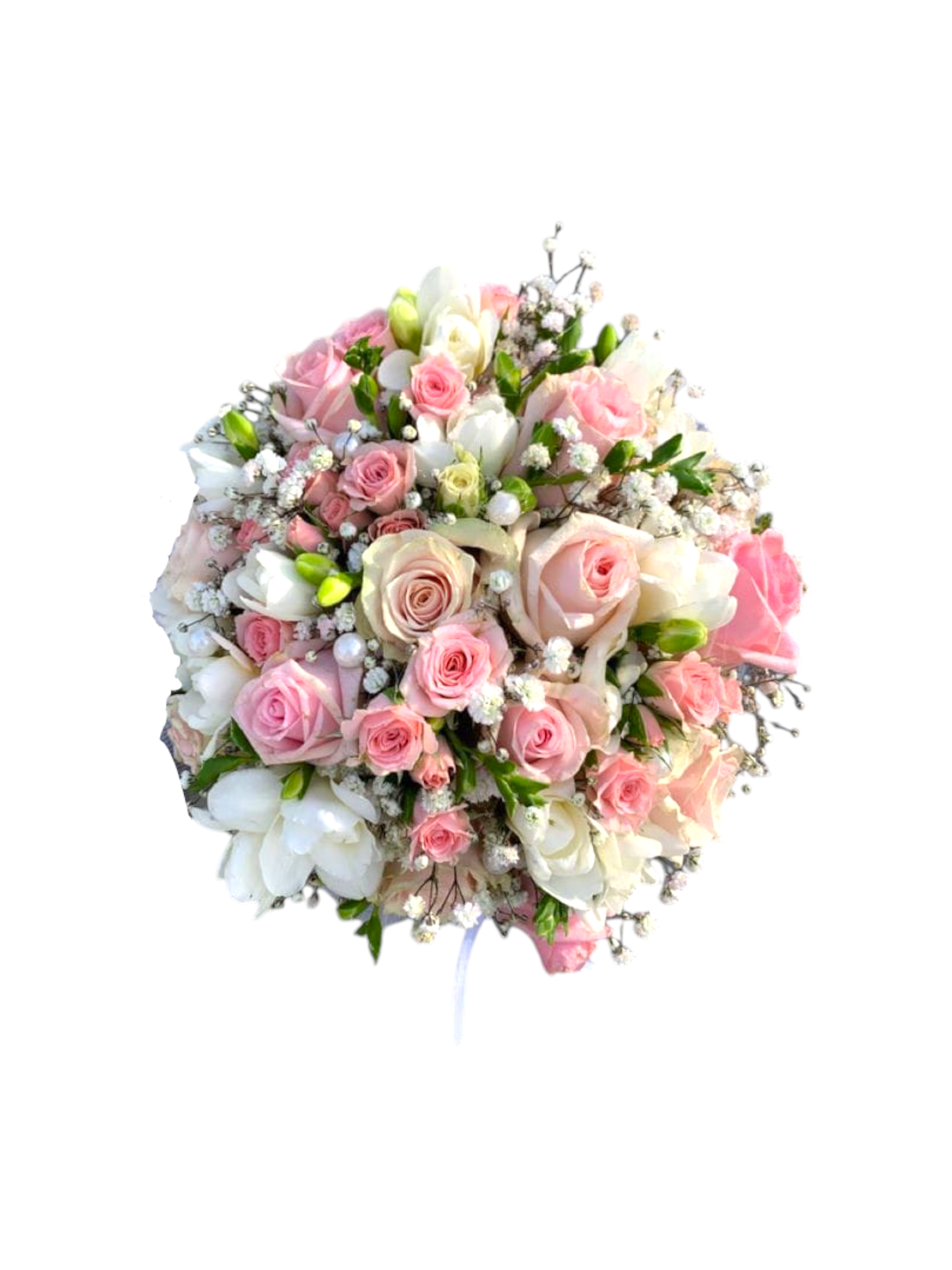 Featured image for “Bouquet da sposa rose pesca”
