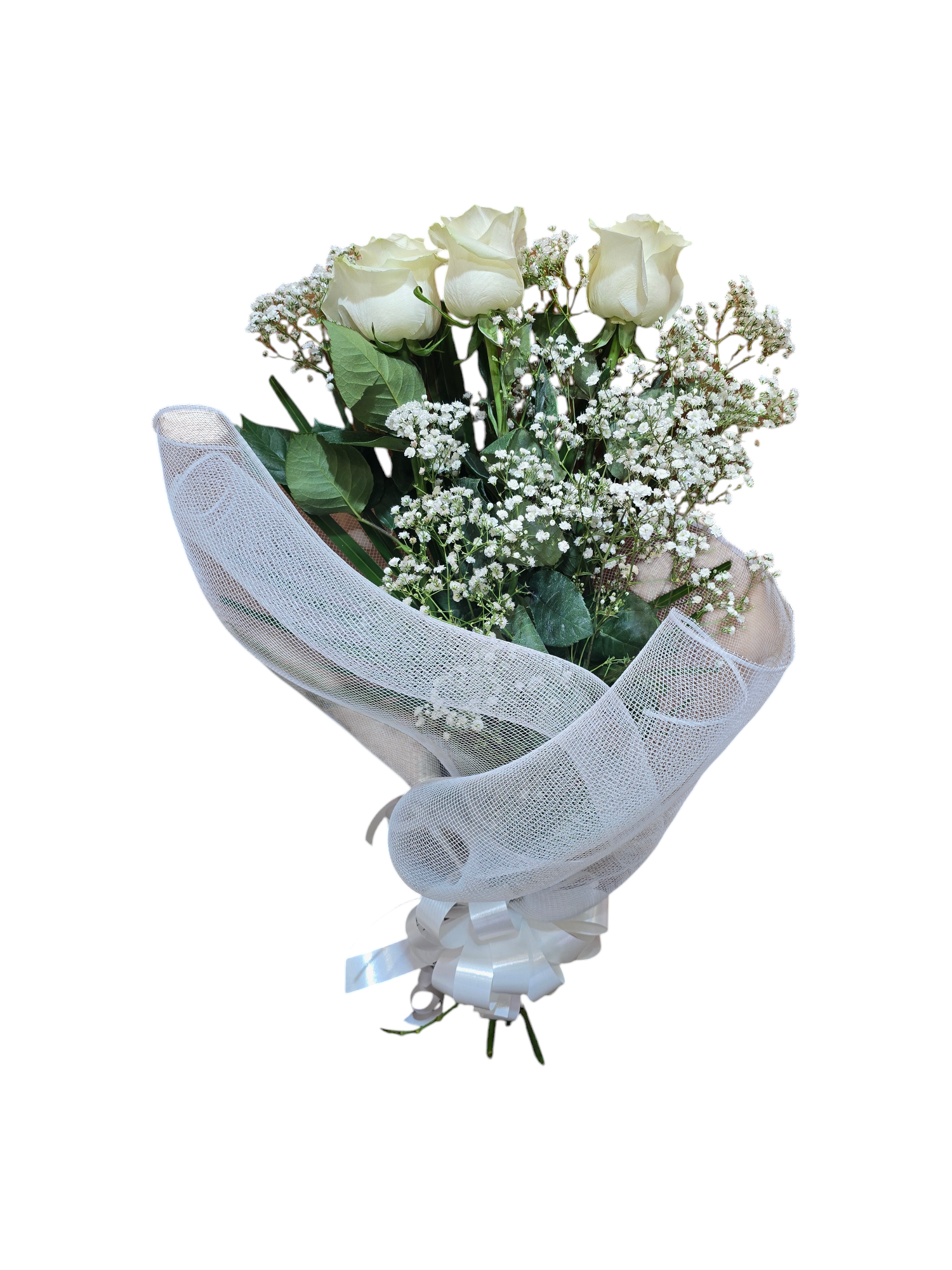 Featured image for “Rose bianche a gambo lungo (Prezzo per Stelo - Composizione a scelta)”
