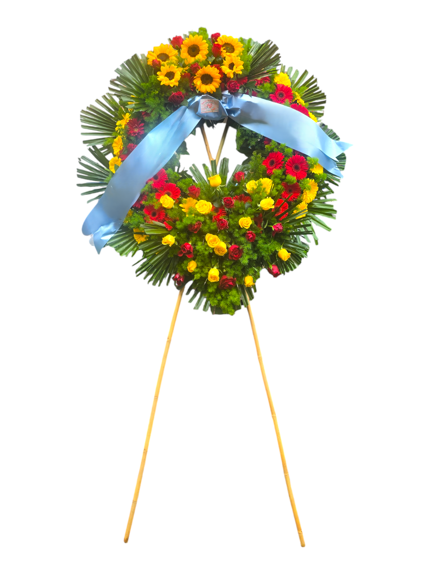Featured image for “Corona funebre girasoli”