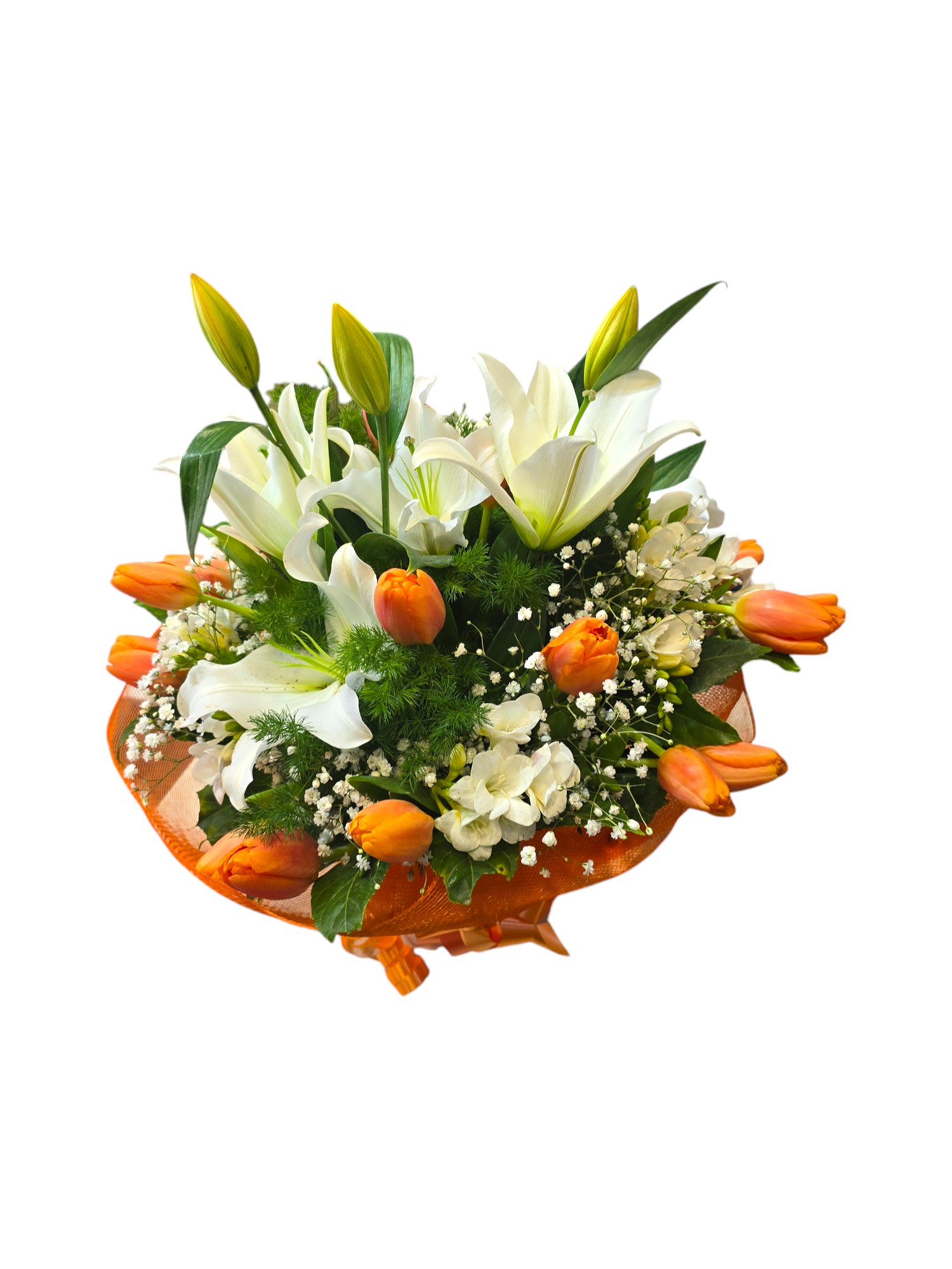 Featured image for “Bouquet di tulipani arancioni”