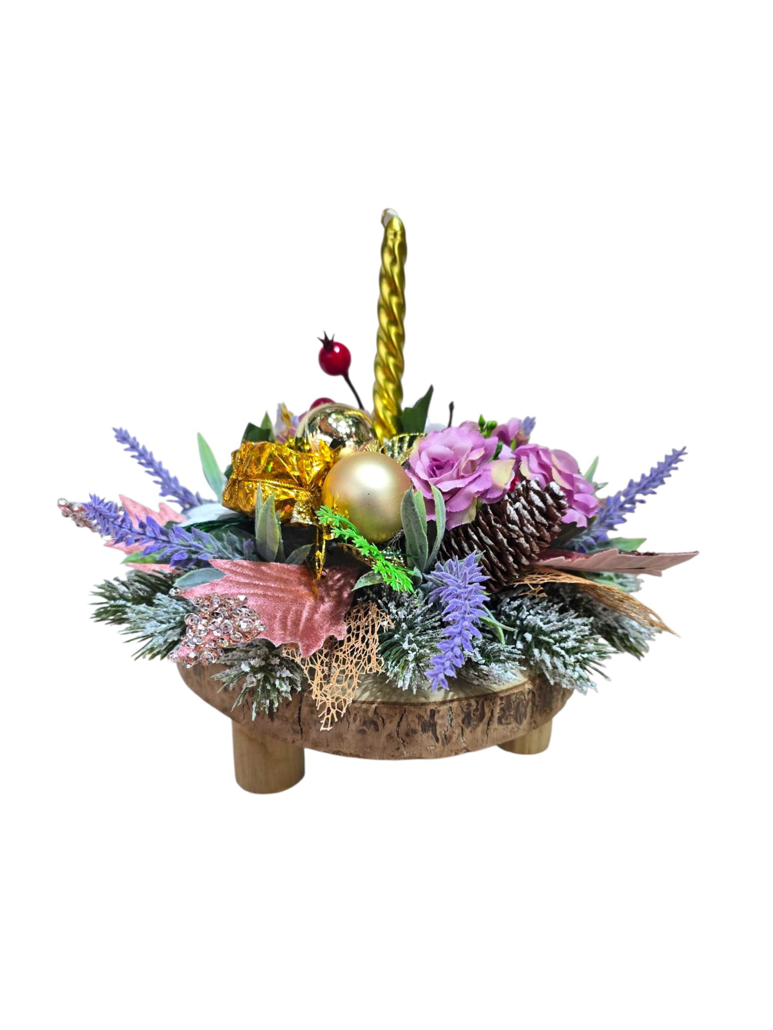 Alzatina natalizia decorata - immagine 2