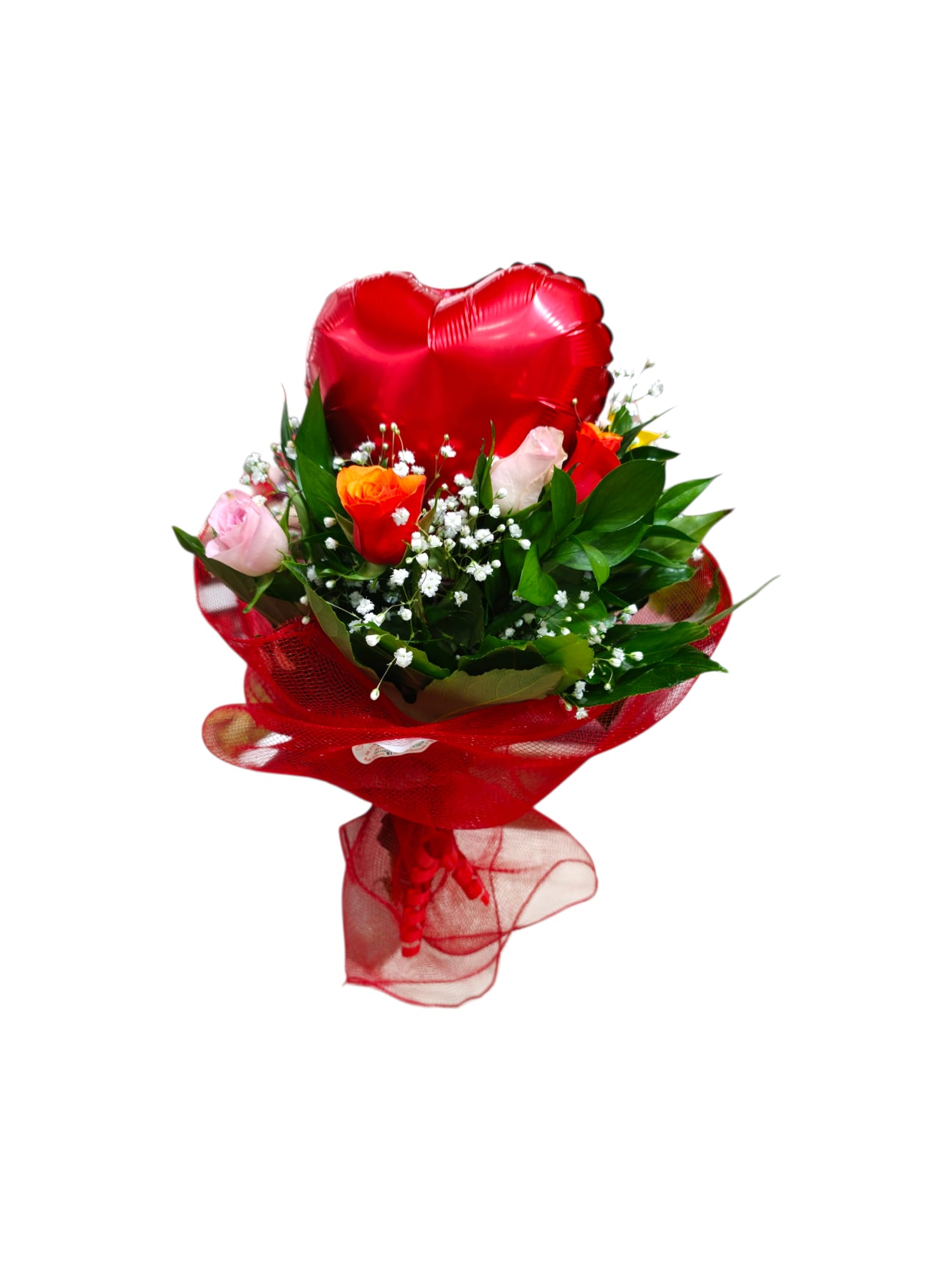 Featured image for “Bouquet di rose con palloncino a cuore”