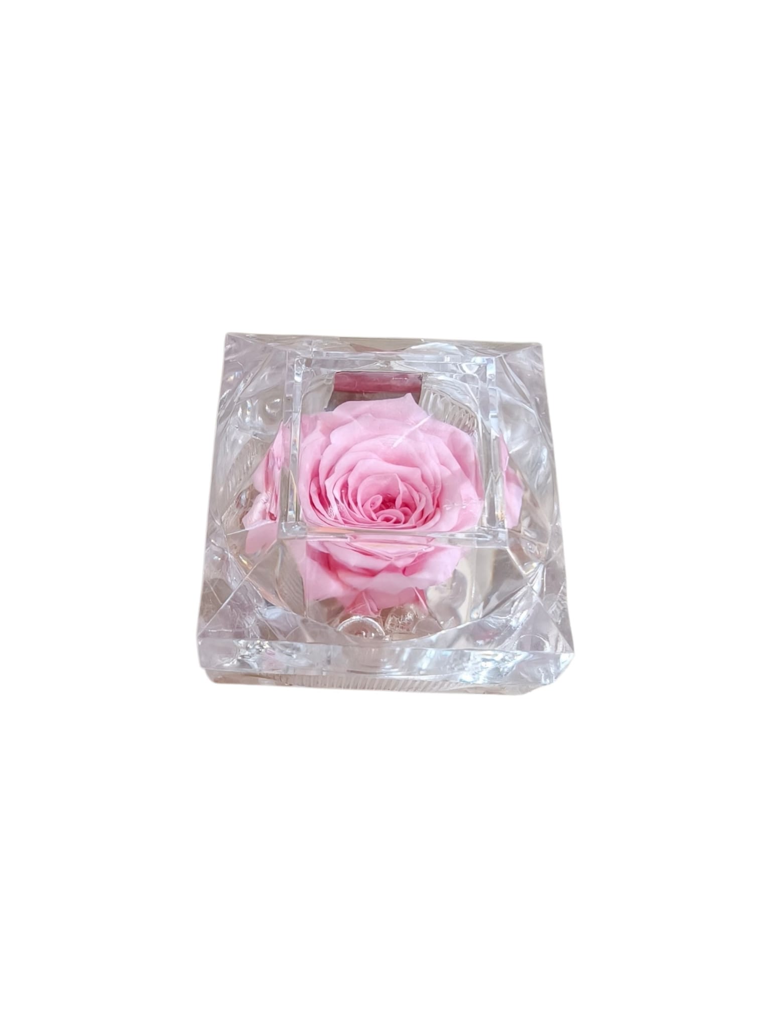 Rosa stabilizzata in scatolina a diamante - immagine 3