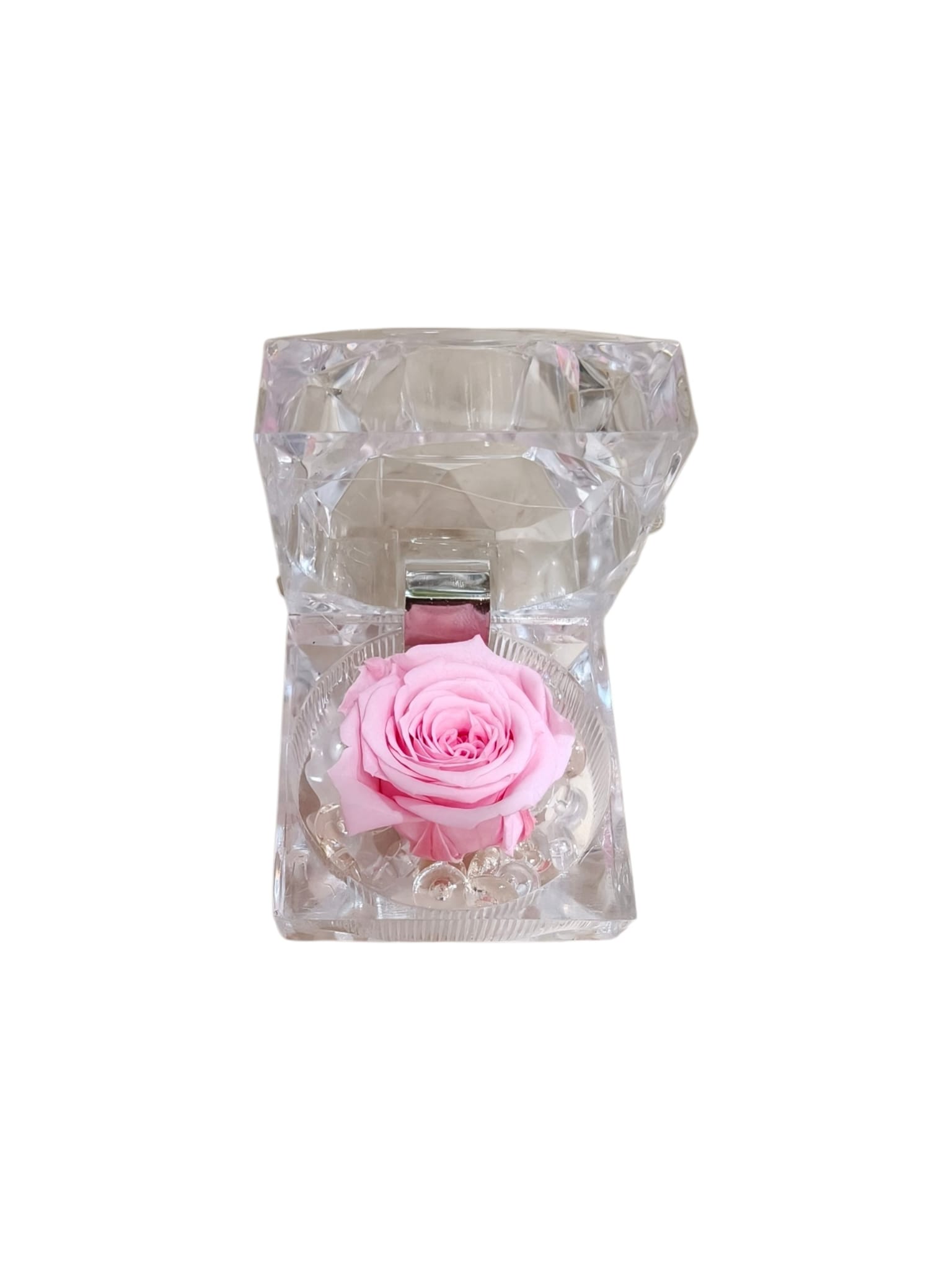 Rosa stabilizzata in scatolina a diamante - immagine 4